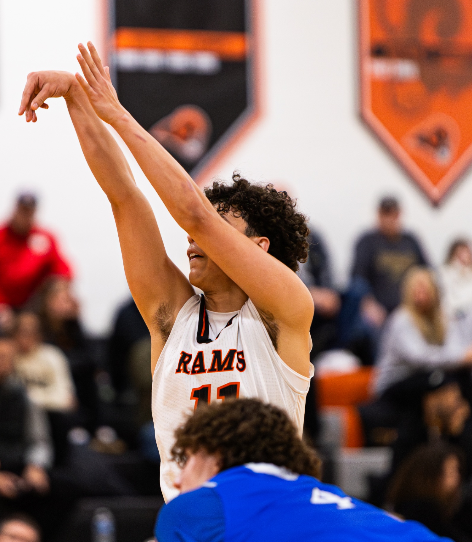 High school basketball media day portrait by Striide